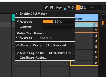 ableton cpu ohne touchable